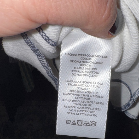 EC Pilcro White tank with navy stitching with Pocket sz M - Picture 7 of 9